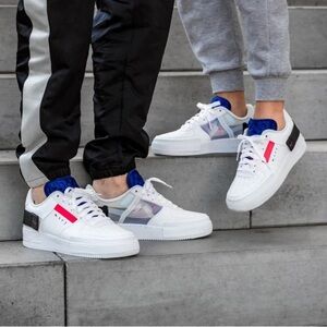 Nike Air Force 1 Low Drop Type Summit White shoes size 5Y